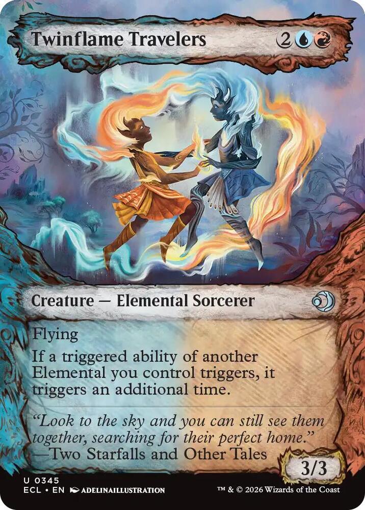 Twinflame Travelers (Showcase) - Lorwyn Eclipsed (ECL) NM *FOIL*