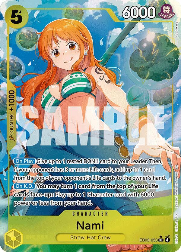 Nami (053) (Alternate Art) - Extra Booster: One Piece Heroines Edition (EB-03) NM *FOIL*