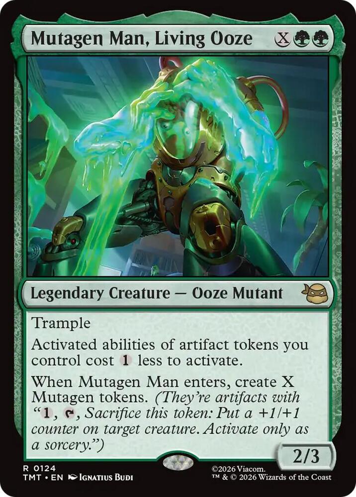 Mutagen Man, Living Ooze - Teenage Mutant Ninja Turtles (TMT) NM *FOIL*