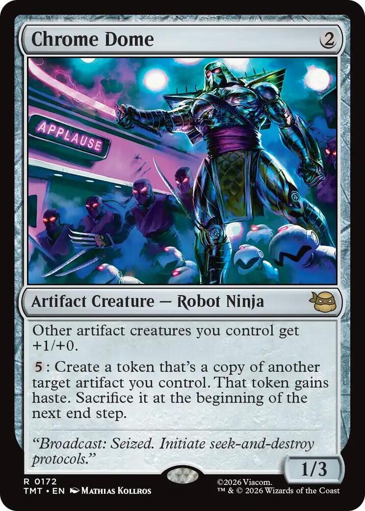Chrome Dome - Teenage Mutant Ninja Turtles (TMT) NM *FOIL*