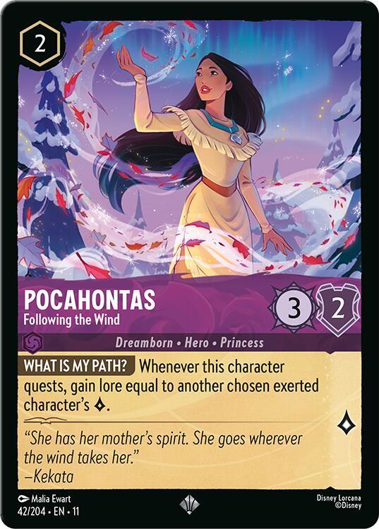 Pocahontas - Following the Wind - Winterspell (11) NM