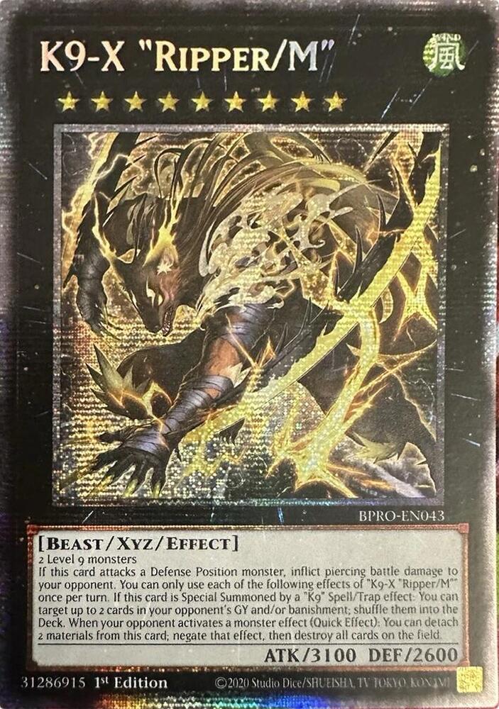 K9-X "Ripper/M" (Starlight Rare) - Burst Protocol (BPRO) NM