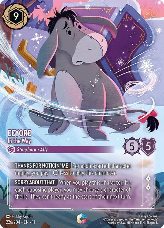 Eeyore - In the Way (Enchanted) - Winterspell (11) NM *FOIL*