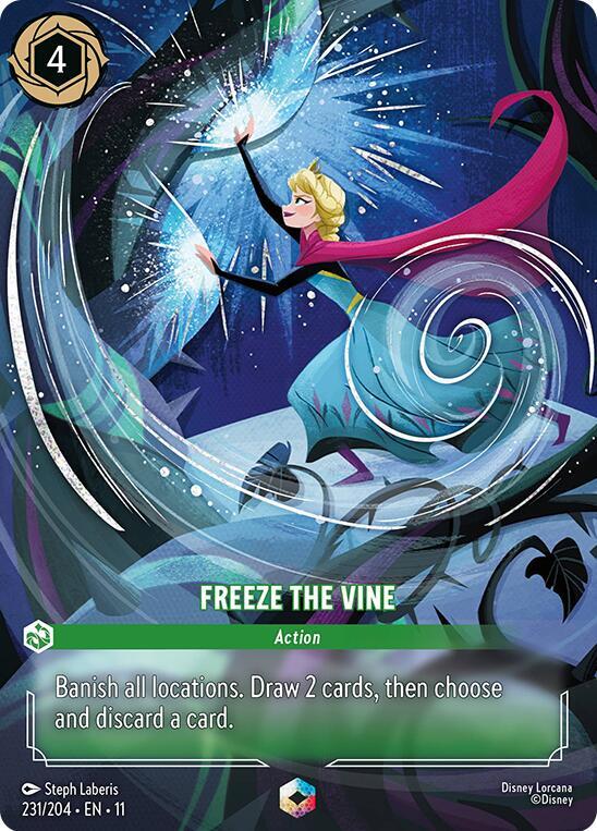 Freeze the Vine (Enchanted) - Winterspell (11) NM *FOIL*