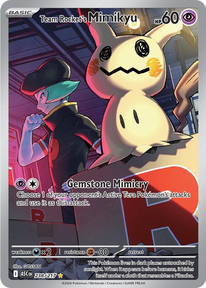 Team Rocket's Mimikyu - 238/217 - ME: Ascended Heroes (ASC) NM *FOIL*