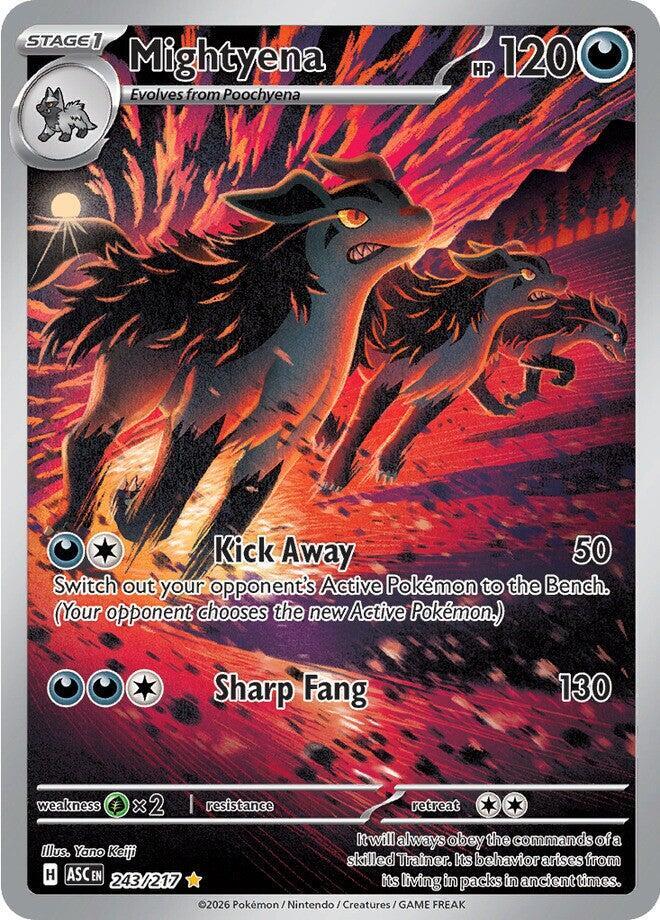 Mightyena - 243/217 - ME: Ascended Heroes (ASC) NM *FOIL*