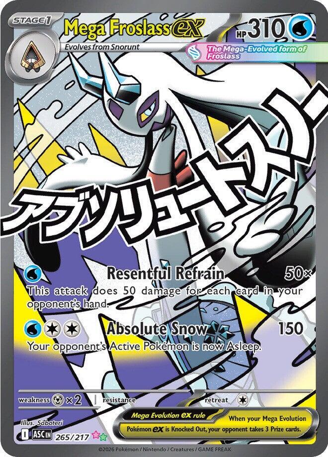 Mega Froslass ex - 265/217 - ME: Ascended Heroes (ASC) NM *FOIL*