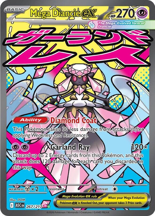 Mega Diancie ex - 267/217 - ME: Ascended Heroes (ASC) NM *FOIL*