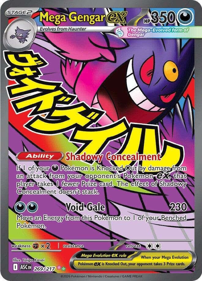 Mega Gengar ex - 269/217 - ME: Ascended Heroes (ASC) NM *FOIL*