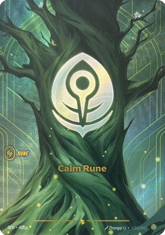 Calm Rune (R02a) - Spiritforged (SFD) NM *FOIL*