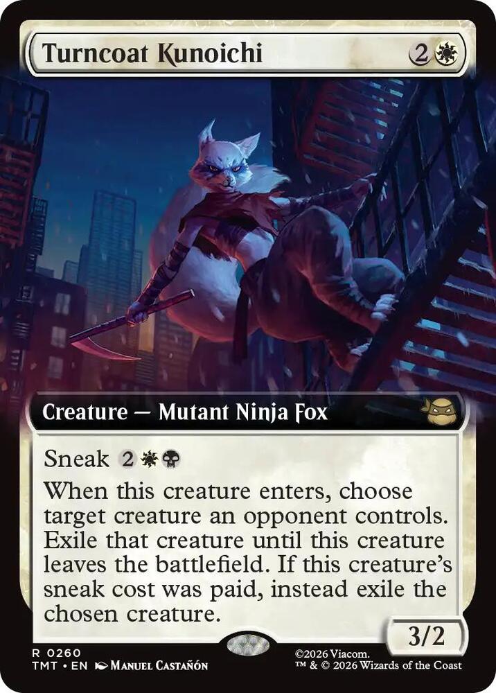 Turncoat Kunoichi (Extended Art) - Teenage Mutant Ninja Turtles (TMT) NM *FOIL*
