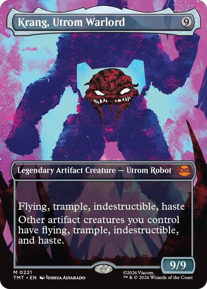 Krang, Utrom Warlord (Borderless) - Teenage Mutant Ninja Turtles (TMT) NM