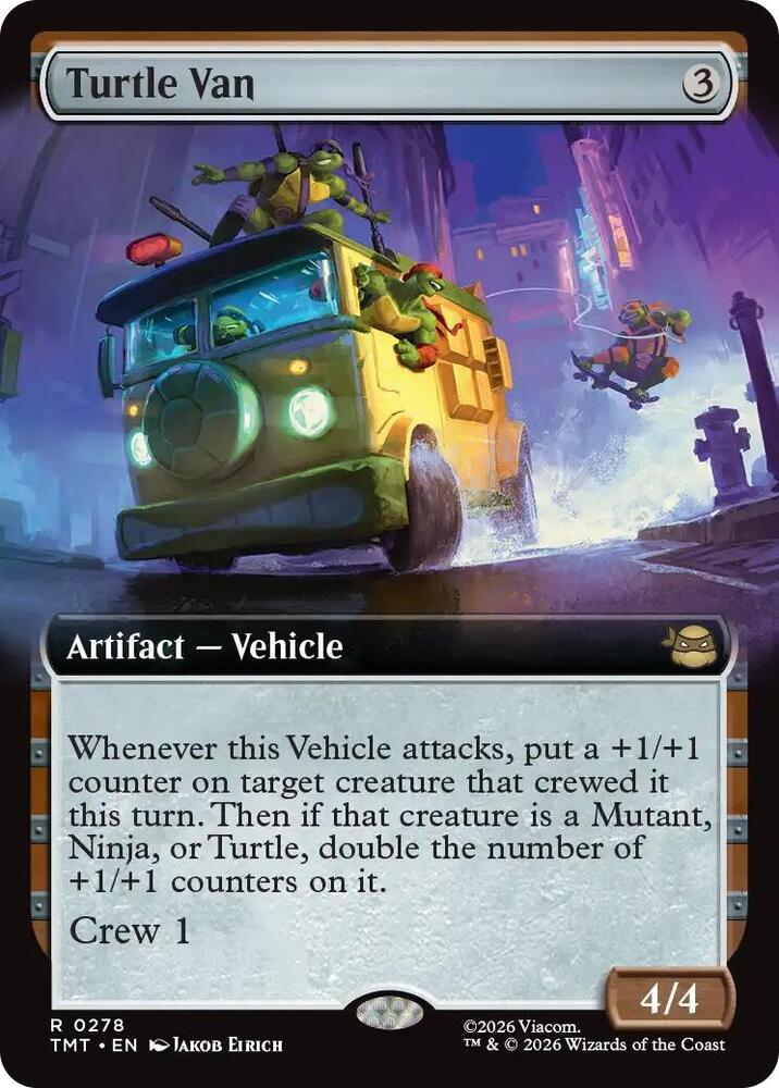 Turtle Van (Extended Art) - Teenage Mutant Ninja Turtles (TMT) NM