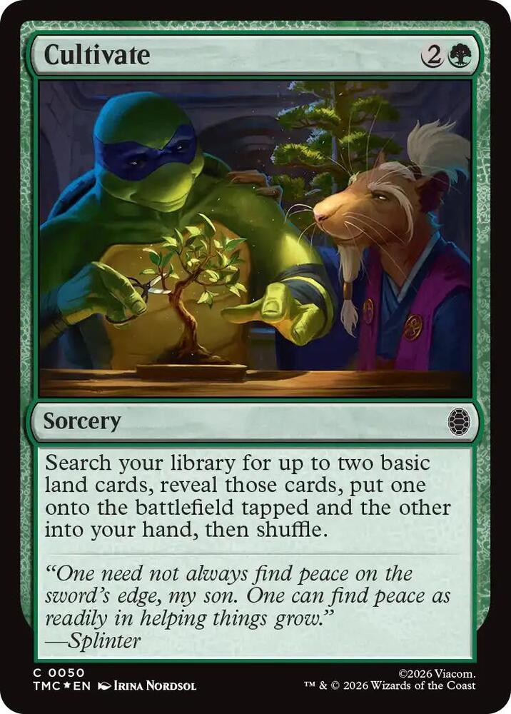 Cultivate (Surge Foil) - Commander: Teenage Mutant Ninja Turtles (TMC) NM *FOIL*