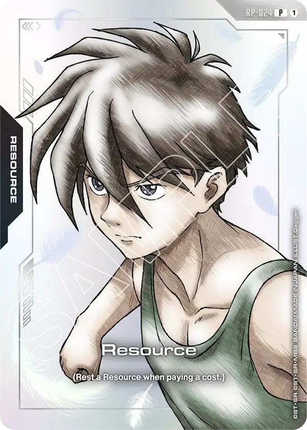 Resource (RP-024) (Mobile Suit Gundam Wing) - Promotional Resource Tokens (RP) NM *FOIL*