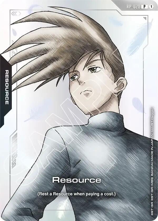 Resource (RP-028) (Mobile Suit Gundam Wing) - Promotional Resource Tokens (RP) NM *FOIL*