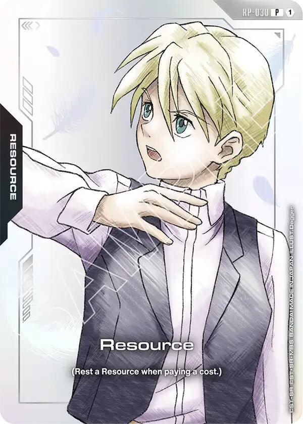 Resource (RP-030) (Mobile Suit Gundam Wing) - Promotional Resource Tokens (RP) NM *FOIL*