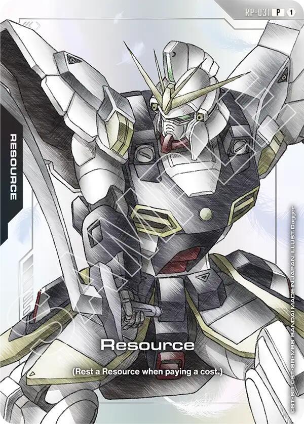 Resource (RP-031) (Mobile Suit Gundam Wing) - Promotional Resource Tokens (RP) NM *FOIL*
