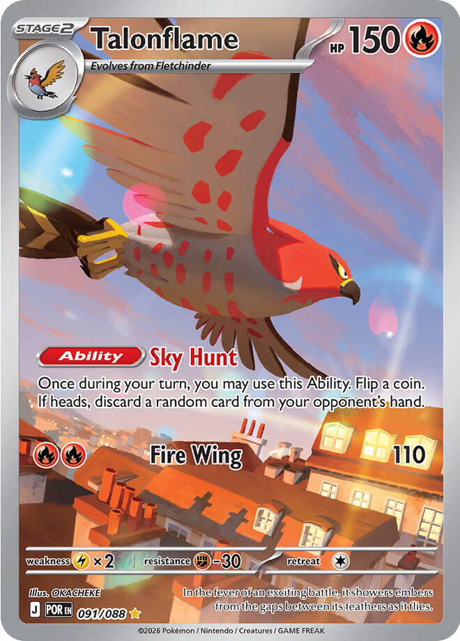 Talonflame - 091/088 - ME03: Perfect Order (POR) NM *FOIL*