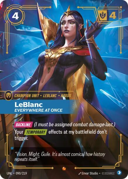 LeBlanc - Everywhere At Once - Unleashed (UNL) NM *FOIL*