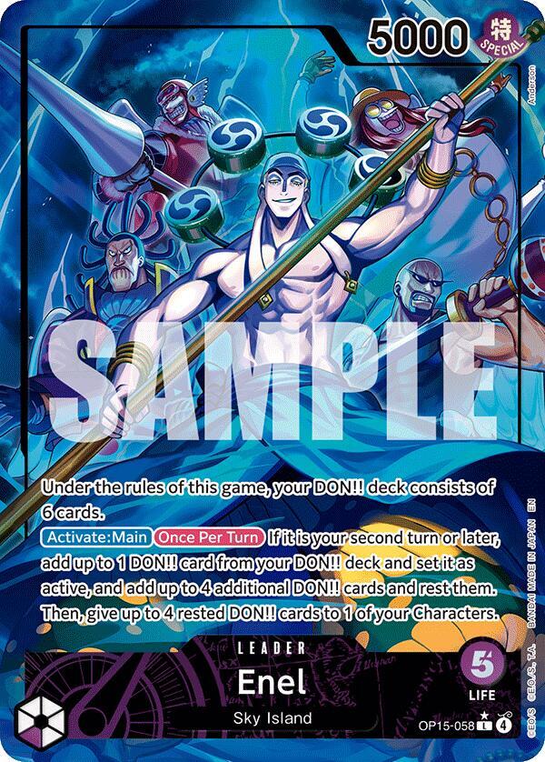 Enel (OP15-058) (Alternate Art) - Adventure on Kami's Island (OP15-EB04) NM *FOIL*