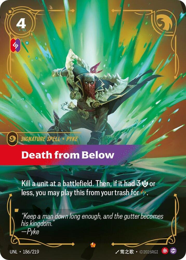 Death from Below - Unleashed (UNL) NM *FOIL*