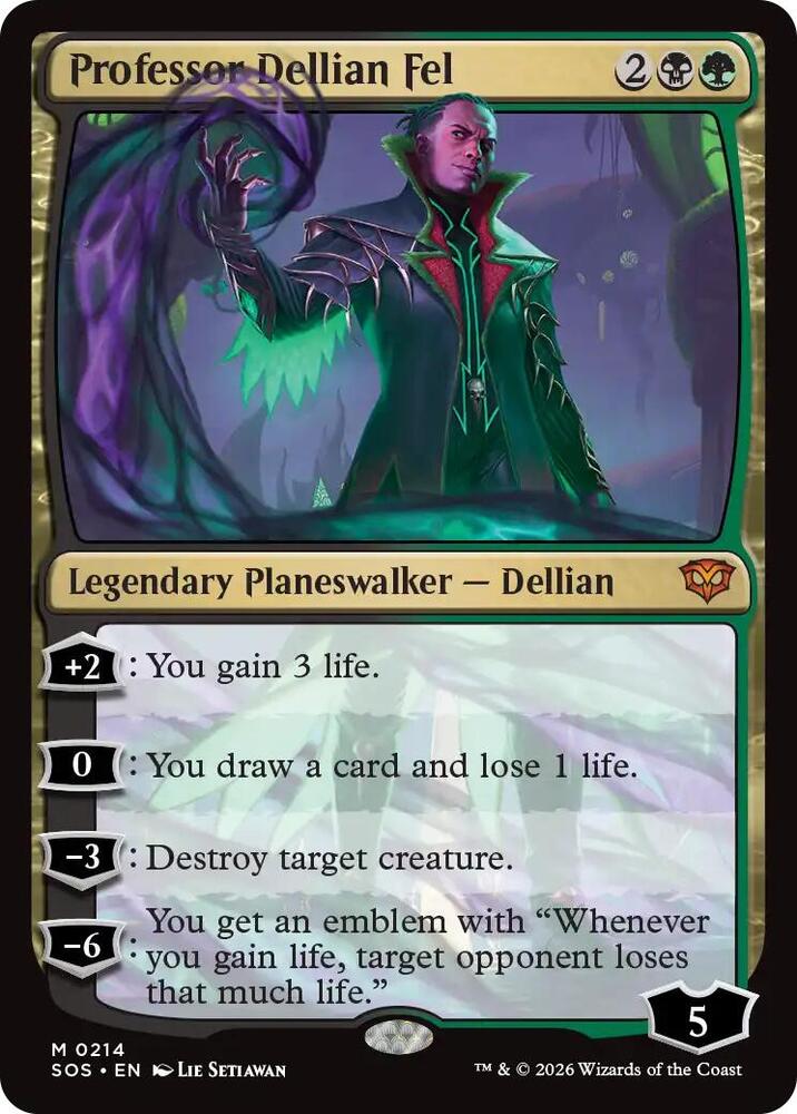 Professor Dellian Fel - Secrets of Strixhaven (SOS) NM