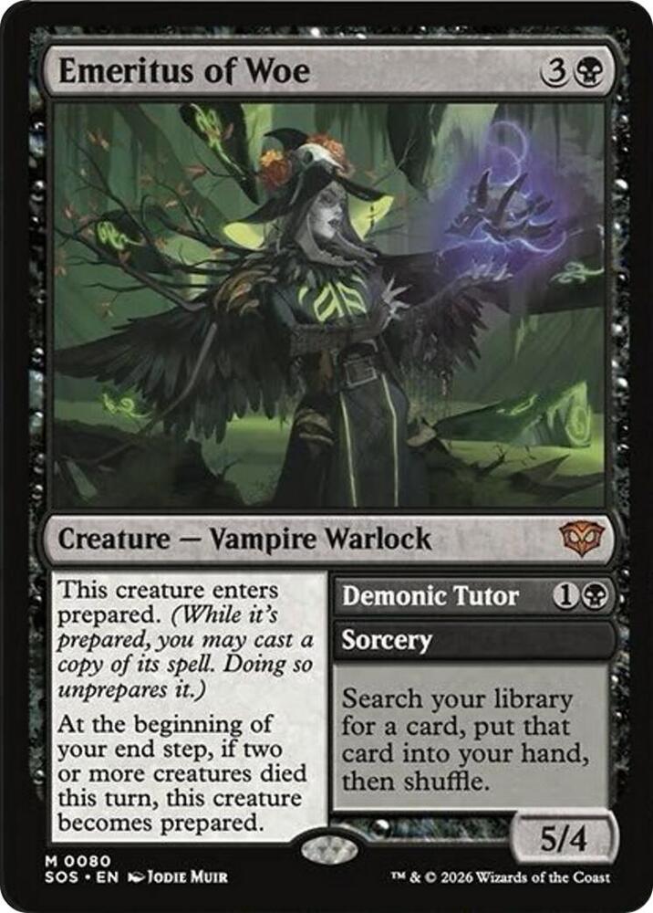 Emeritus of Woe - Secrets of Strixhaven (SOS) NM