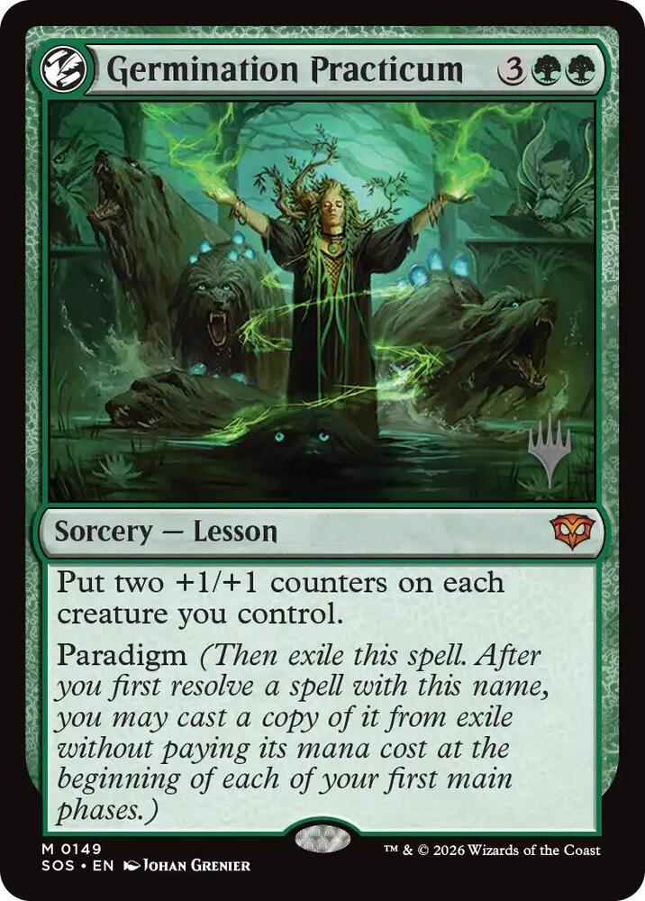 Germination Practicum - Promo Pack: Secrets of Strixhaven (PPSOS) NM *FOIL*