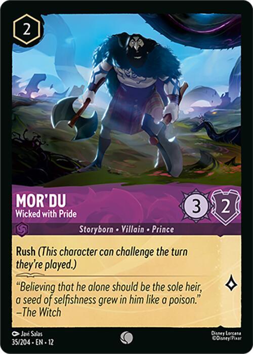 Mor'du - Wicked with Pride - Wilds Unknown (12) NM *FOIL*