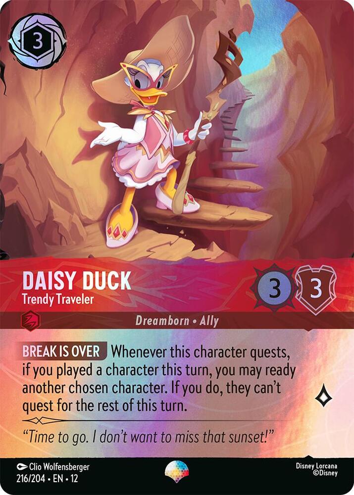 Daisy Duck - Trendy Traveler (Epic) - Wilds Unknown (12) NM *FOIL*