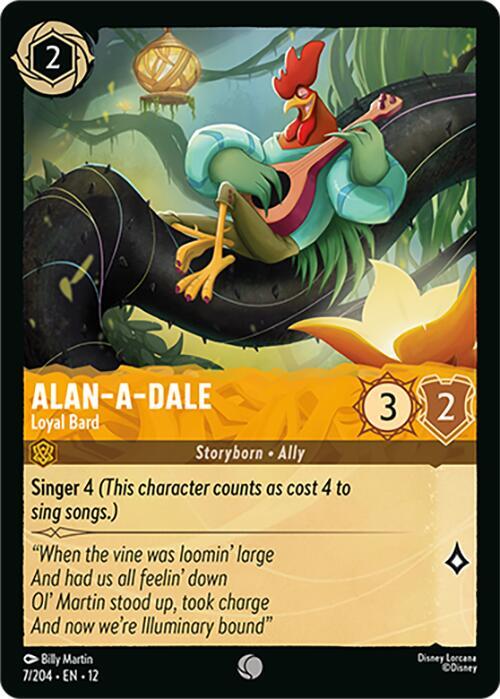 Alan-a-Dale - Loyal Bard - Wilds Unknown (12) NM *FOIL*