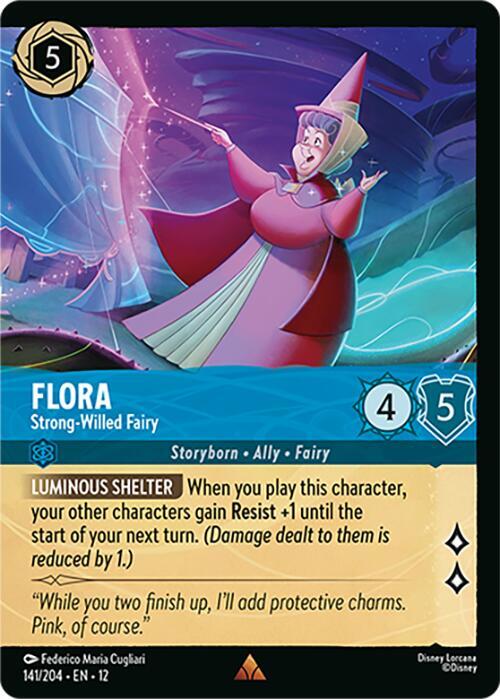 Flora - Strong-Willed Fairy (Foil) - Wilds Unknown (12) NM *FOIL*