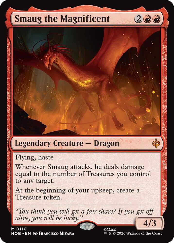 Smaug the Magnificent - The Hobbit (HOB) NM *FOIL*