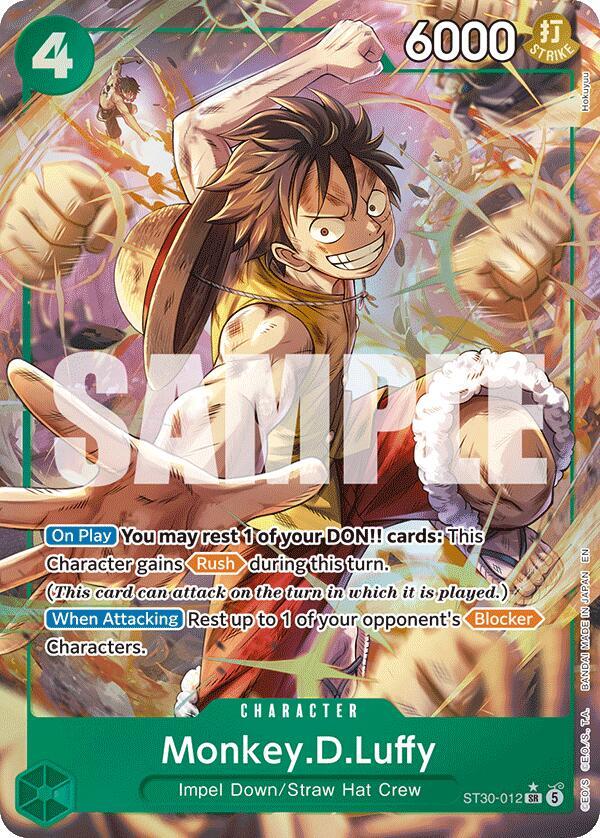 Monkey.D.Luffy (Parallel) - Starter Deck EX: Luffy & Ace (ST-30) NM *FOIL*