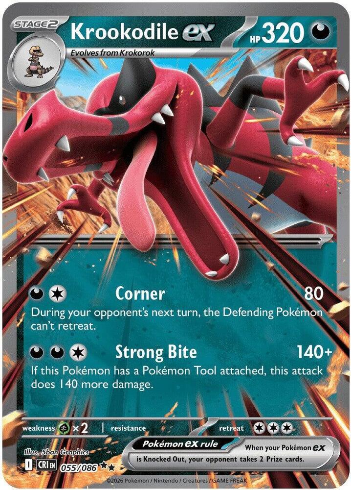 Krookodile ex - ME04: Chaos Rising (CRI) NM *FOIL*