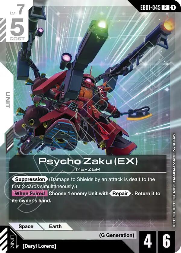 Psycho Zaku (EX) - Eternal Nexus (EB01) NM *FOIL*