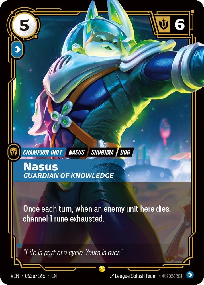 Nasus, Guardian of Knowledge (Alternate Art) - Vendetta (VEN) NM *FOIL*