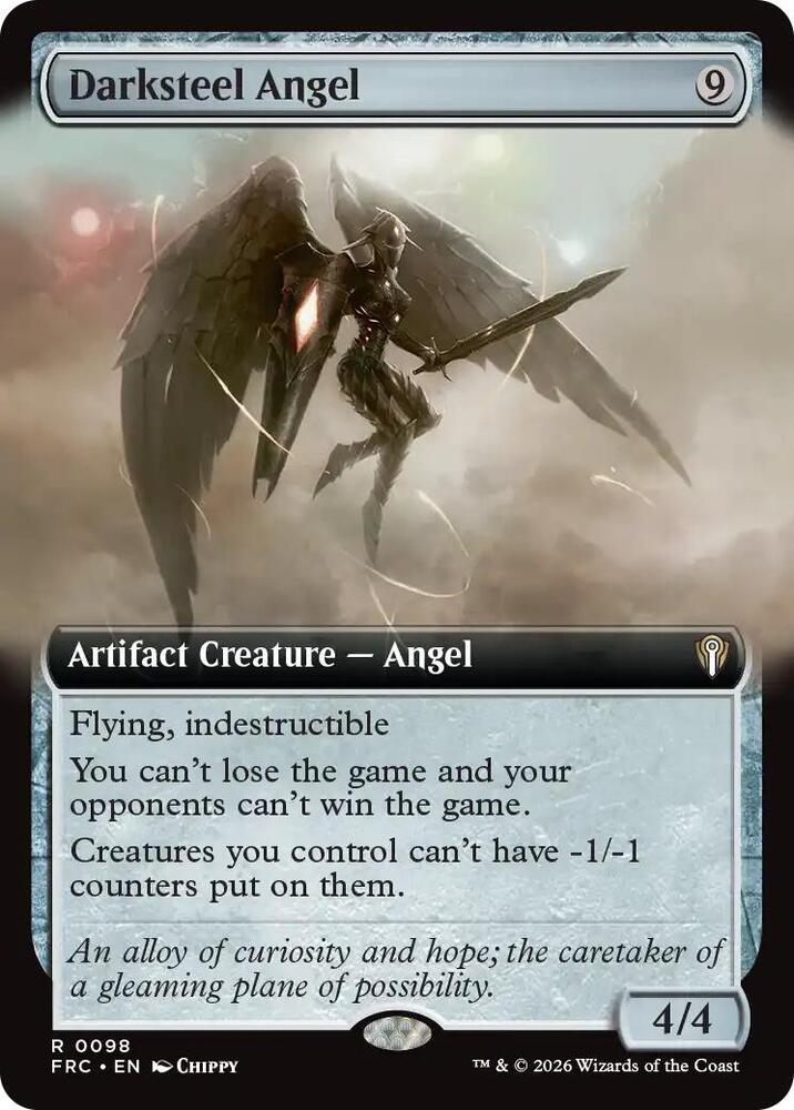 Darksteel Angel (Extended Art) - Commander: Reality Fracture (FRC) NM