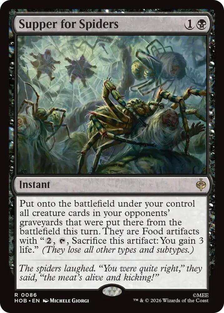 Supper for Spiders - The Hobbit (HOB) NM