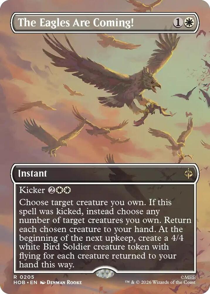 The Eagles Are Coming! (Borderless) - The Hobbit (HOB) NM