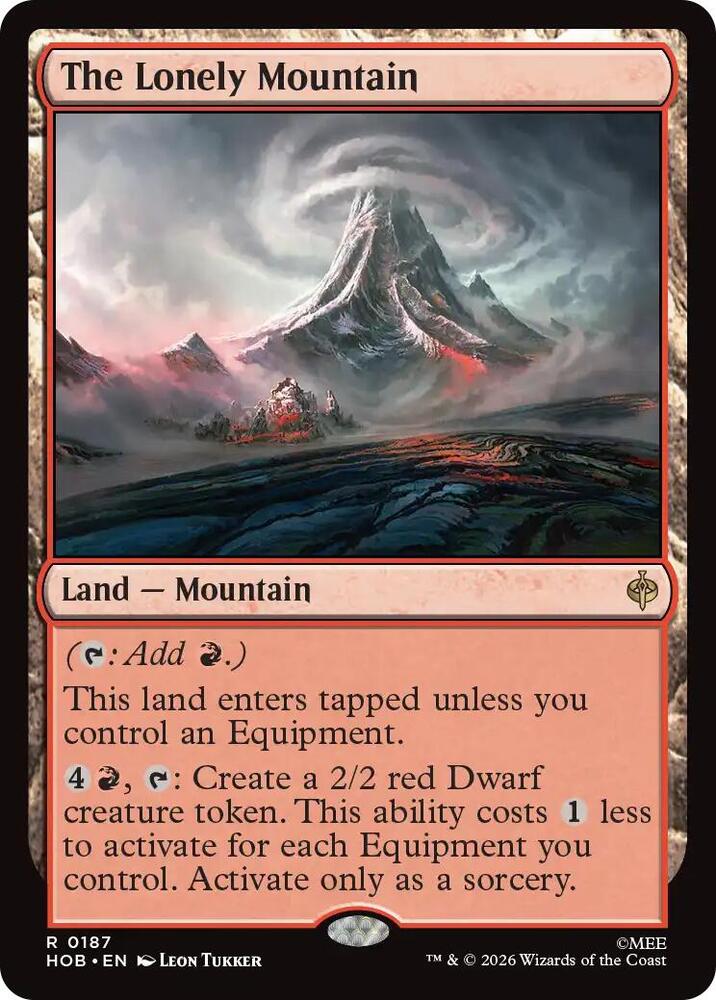 The Lonely Mountain - The Hobbit (HOB) NM