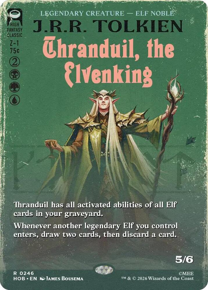 Thranduil, the Elvenking (Borderless) - The Hobbit (HOB) NM