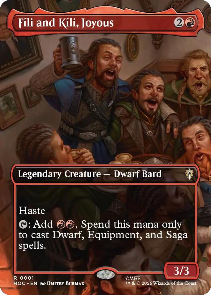 Fili and Kili, Joyous (Borderless) - The Hobbit: Eternal-Legal (HOC) NM