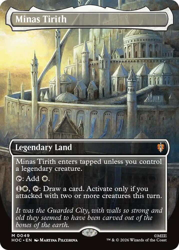 Minas Tirith (Borderless) - The Hobbit: Eternal-Legal (HOC) NM *FOIL*