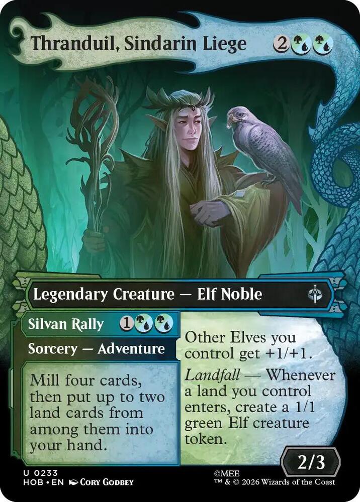 Thranduil, Sindarin Liege (Showcase) - The Hobbit (HOB) NM *FOIL*