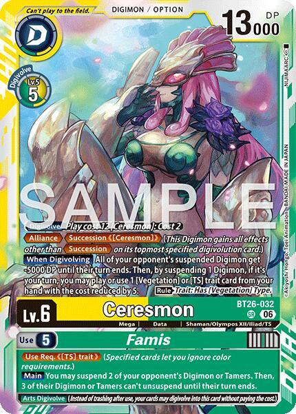 Ceresmon // Famis - Timeless Bonds (BT-26) NM *FOIL*