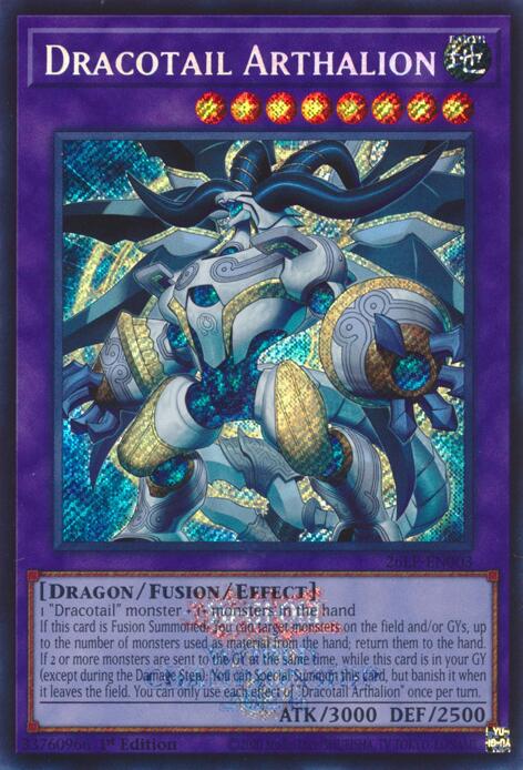 Dracotail Arthalion (Emblazoned Secret Rare) - Limited Pack World Championship 2026 (26LP) NM *FOIL*