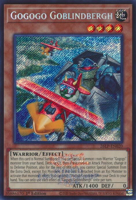Gogogo Goblindbergh (Emblazoned Secret Rare) - Limited Pack World Championship 2026 (26LP) NM *FOIL*