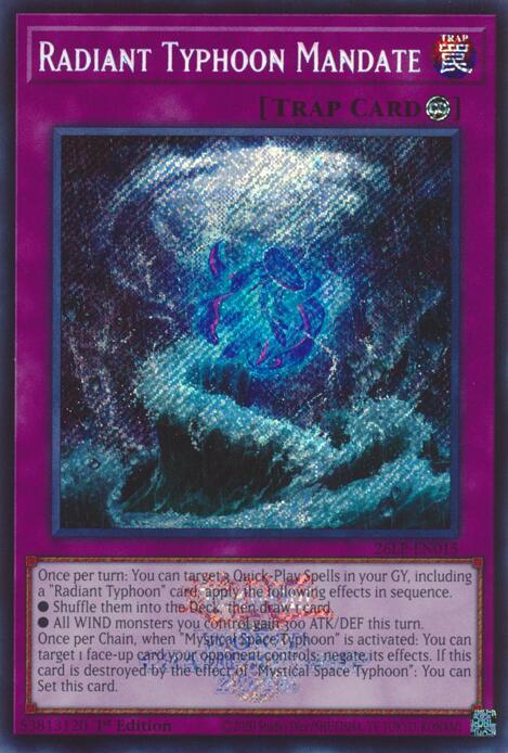 Radiant Typhoon Mandate (Emblazoned Secret Rare) - Limited Pack World Championship 2026 (26LP) LP *FOIL*